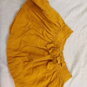 Mustard Yellow Skirt with Bow Detail